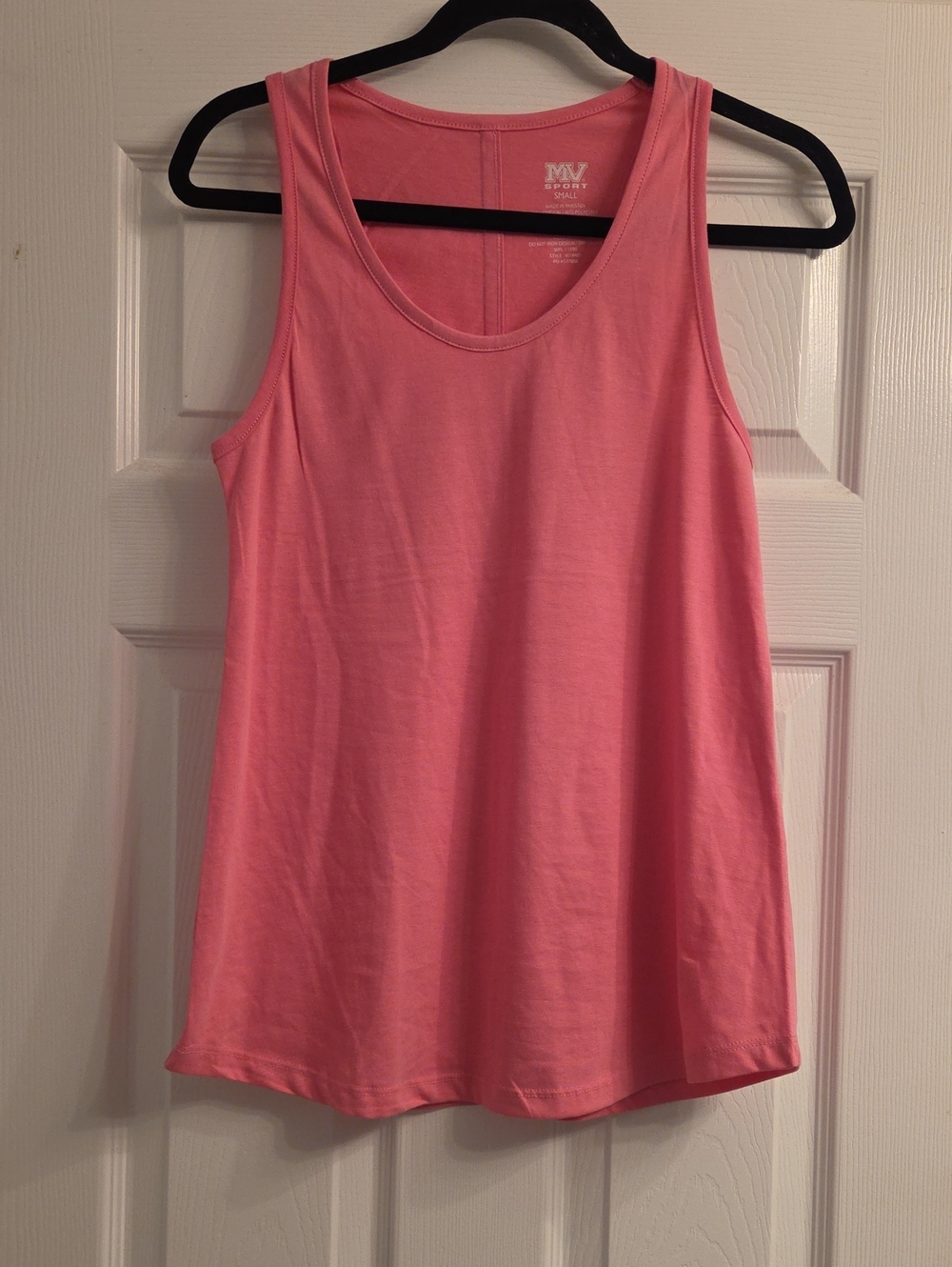 MV Sport Pink Scoop Neck Tank Top